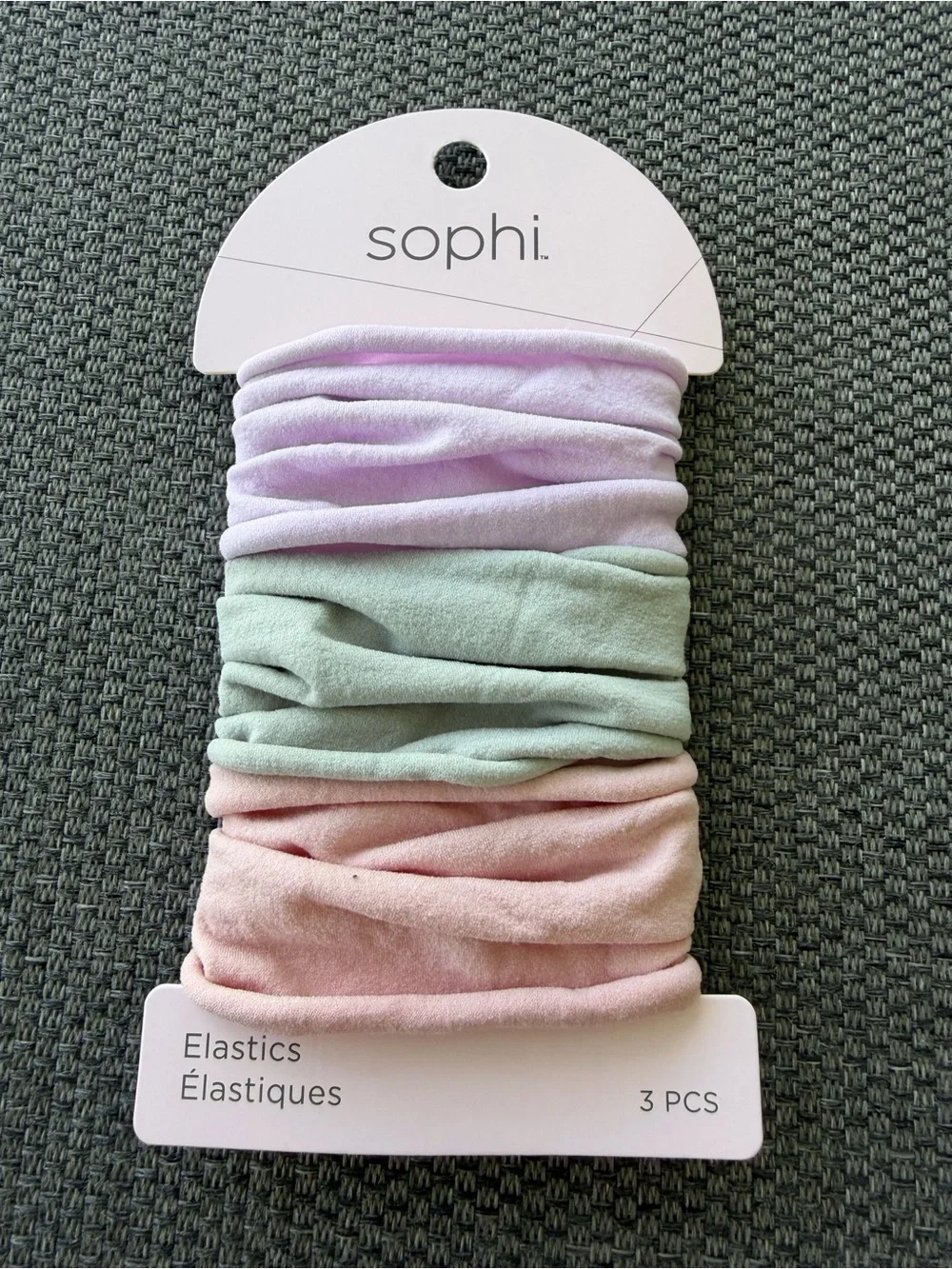Sophi Pastel Hair Elastics - Lavender, Mint & Blush (3 Pack)